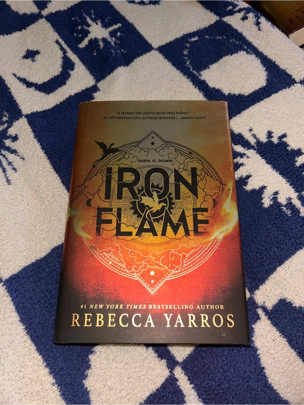 Iron Flame by Rebecca Yarros - Red Orange Gradient Hardcover
